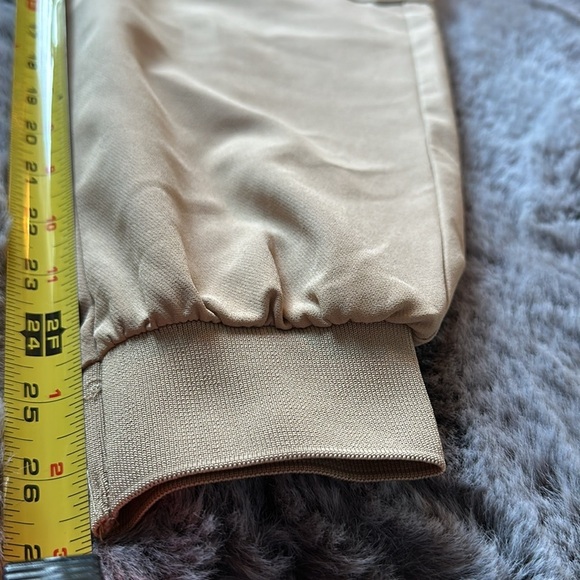 Zara Tan Cargo Pockets Joggers stretch back waist for comfort size M - Picture 12 of 12